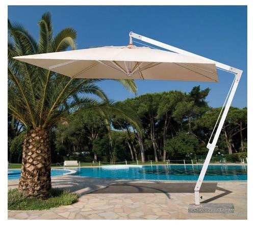 OMBRELLONE GIARDINO PALO LATERALE IN ALLUMINIO ALICANTE ORIENTABILE 3X3MT