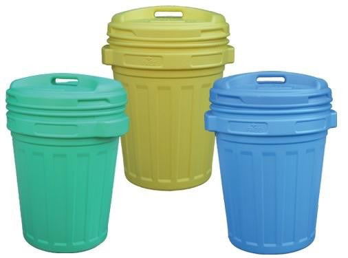 BIDONE BIDONI IMMONDIZIA PATTUMIERA CON COPERCHIO A VITE CM. 360xH470. Lt. 40