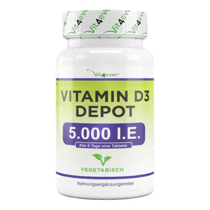 Vitamina D3 5000 5.000 UI 500 Compresse Pastiglie Sistema Immunitario Vitamine