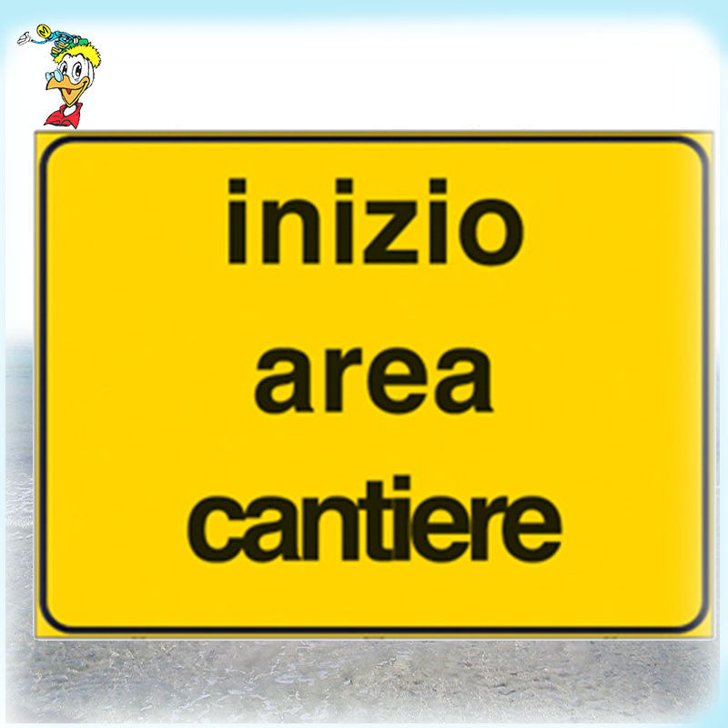 CARTELLI SEGNALETICI STRADALI DA CANTIERE INIZIO AREA