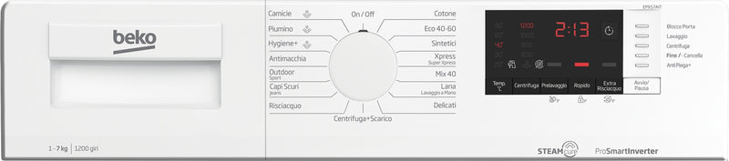 Beko Lavatrice Slim b300 EPXS7AIT 7kg Classe A 1200 Giri Carica Frontale Vapore