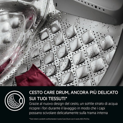 AEG LR7FD104V Lavatrice 10 kg Centrifuga 1400 Giri Inverter Vapore Classe A