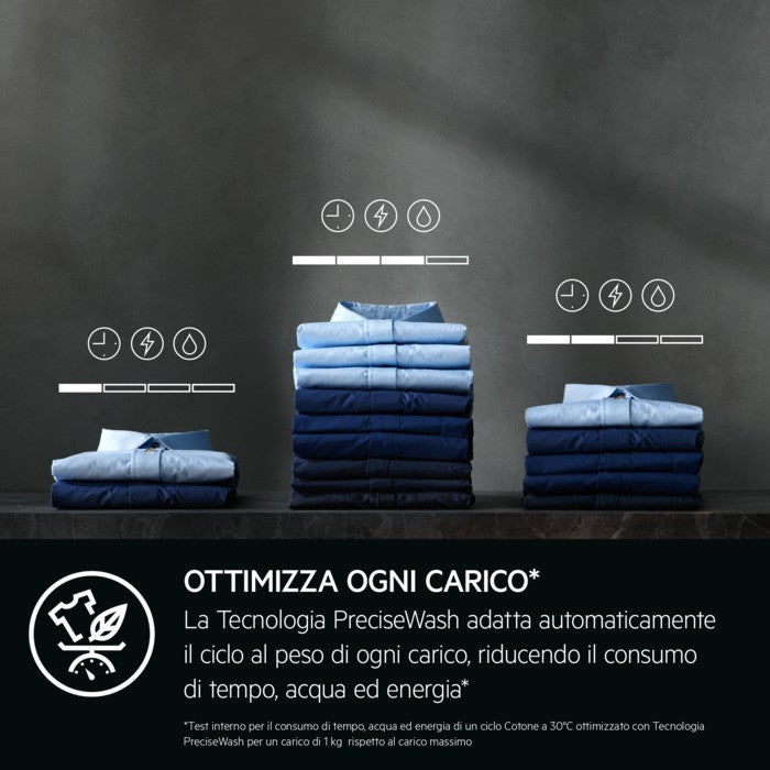 AEG LR7FD104V Lavatrice 10 kg Centrifuga 1400 Giri Inverter Vapore Classe A