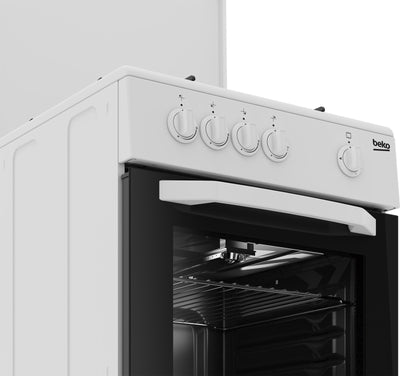 BEKO CUCINA A GAS 4 BRUCIATORI FORNO GAS 54LT 50x50 BIANCO CSG42009DW