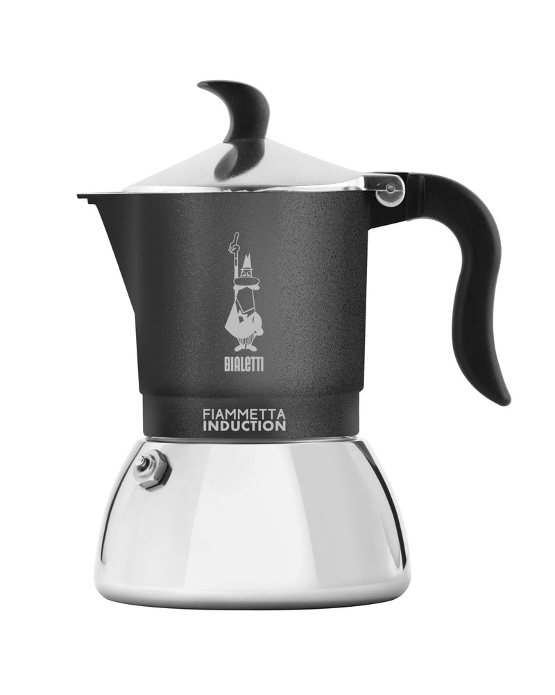 Bialetti Caffettiera Fiammetta Grigia per Induzione 4 Tazze 0007145