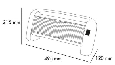 Argoclima Riscaldatore di Ambienti Elettrico Betsy