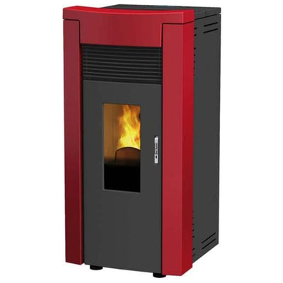 Dal Zotto Melania Elite Steel Stufa a Pellet 8,2 KW 80 M^2 (001277475) Rubino