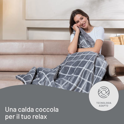 Imetec Caldoplaid Velvet Square Plaid Riscaldabile