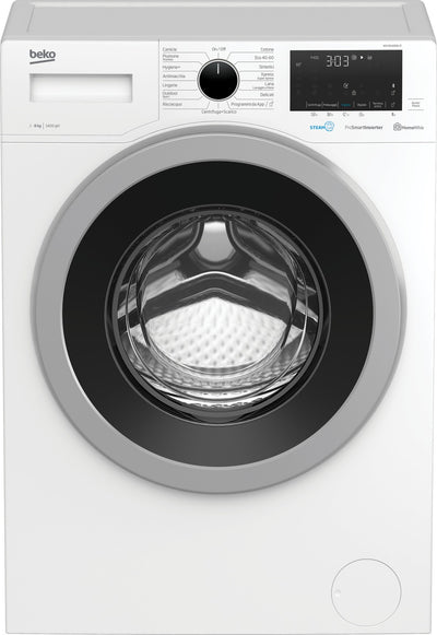 BEKO LAVATRICE 8KG STEAMCURE C INVERTER VAPORE 1400GIRI WUY81436SI-IT
