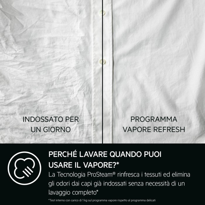 AEG LR7FD104V Lavatrice 10 kg Centrifuga 1400 Giri Inverter Vapore Classe A