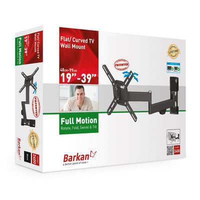 Barkan Mounting Systems WH 2400 Supporto TV 19" Nero