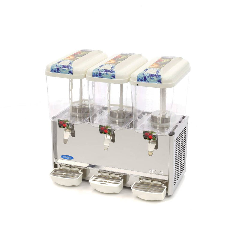 Dispensatore di Bevande - 3 x 18L - Elettrico - Meccanismo di Agitazione