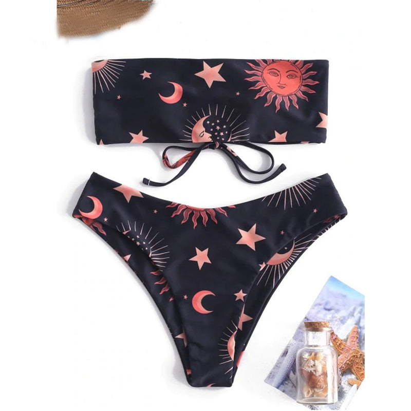 Star Print Triangle Women&