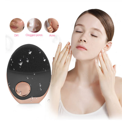 Wireless Charging Skin Cleansing Beauty Instrument Electric Cleaning Brush Ultrasonic Vibration Wash Brush