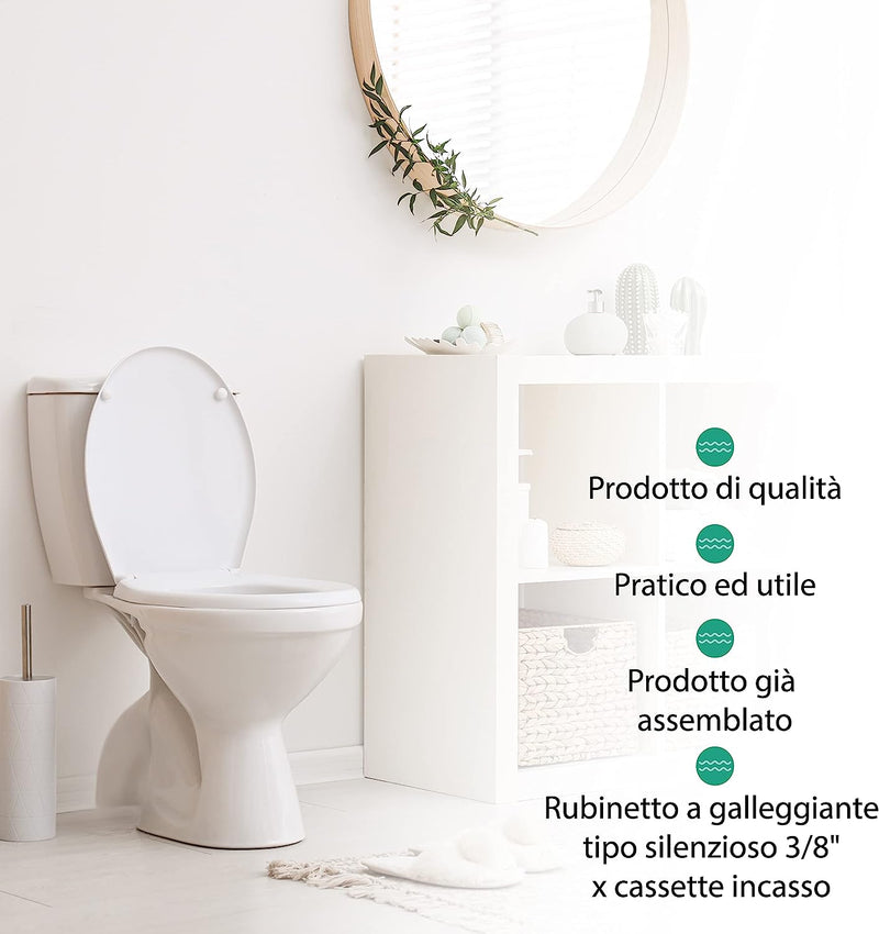 ® - Galleggiante Cassetta Wc Tipo Catis Con Sfera 3/8, Galleggiante Professionale Di Alta Qualità, Made in Italy.