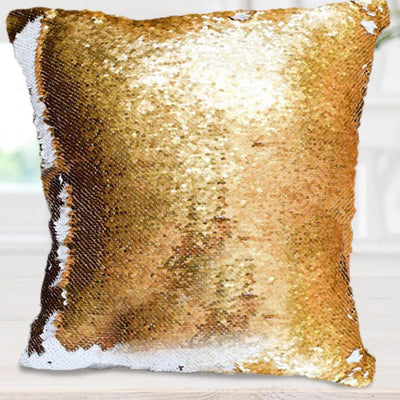 Sequins Throw Pillowcase with Custom Photo