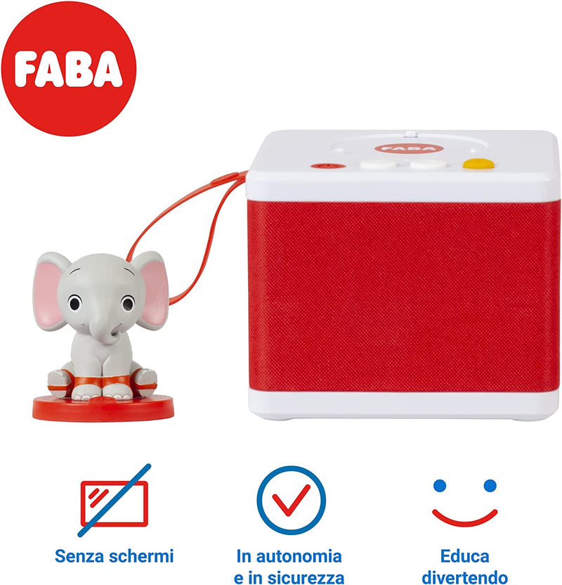 - Raccontastorie Bianco - Cantastorie per Bambini, Cassa Audio Con Personaggio Sonoro Ele L&