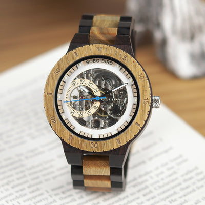 Automatic Mechanical Watch Wood Watch Wood