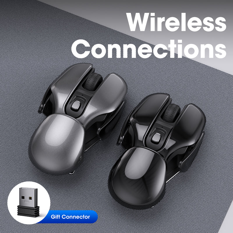 Wireless Gaming Mouse Aluminum Alloy Mute Mouse Rechargeable 1600DPI for Computer Gamer Slience Mouses Optical Mause Accessories