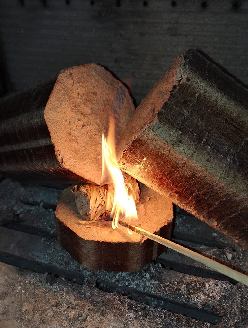 Accendifuoco in Legno Naturale Eco - 200 Avviatori Di Fiamma Di Legna in Lana per Scatola. per L&