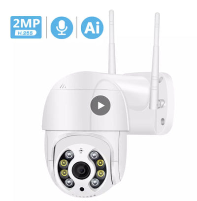 Cross-Border New Wireless Wifi Surveillance Camera Dual Light Source AI Intelligent Monitoring Ball Machine with Cloud Storage