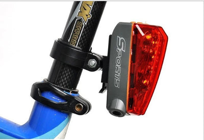 Parallel Line Safety Warning Bicycle Tail Light