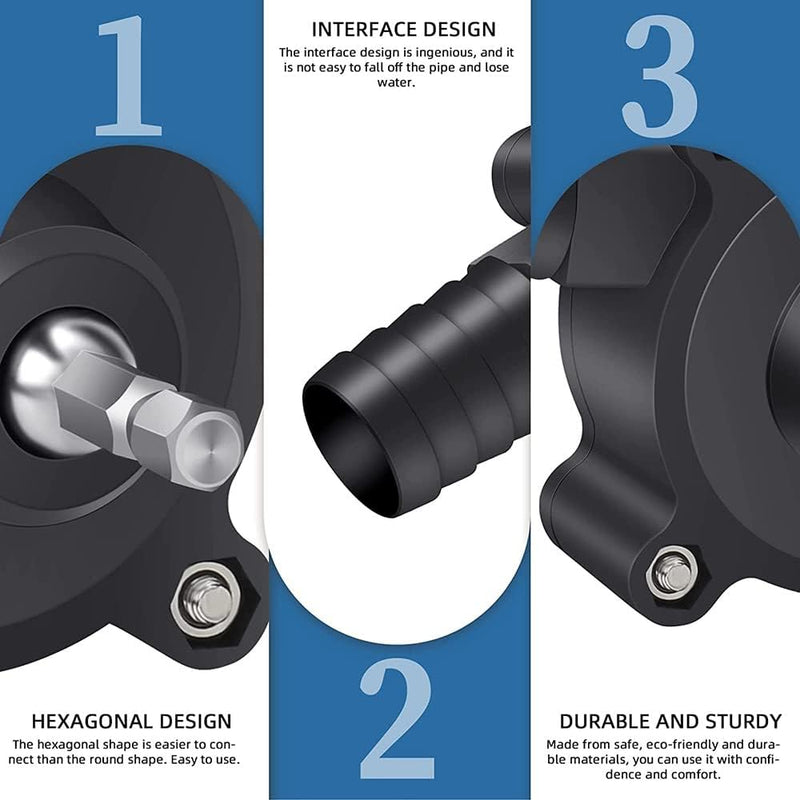 Portatile Mini Pompa Acqua, Pompa Trapano Pompa Travaso Gasolio Manuale Pompa Elettrica Acqua per Trapano, Liquido Olio Diesel, Liquido, Acqua, Velocità Di Pompaggio Veloce