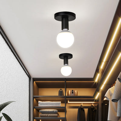 Bulb Ceiling Light Creative Simple Balcony Porch Aisle