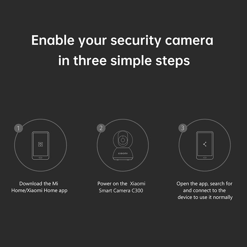 Mi Smart Camera C300 2K, Telecamera Wifi Interno Sorveglianza, Rilevamento Umano Intelligente AI, Risoluzione 2K, Rilevamento Umano Con IA -Lente 6P Apertura F1.4, Bianco