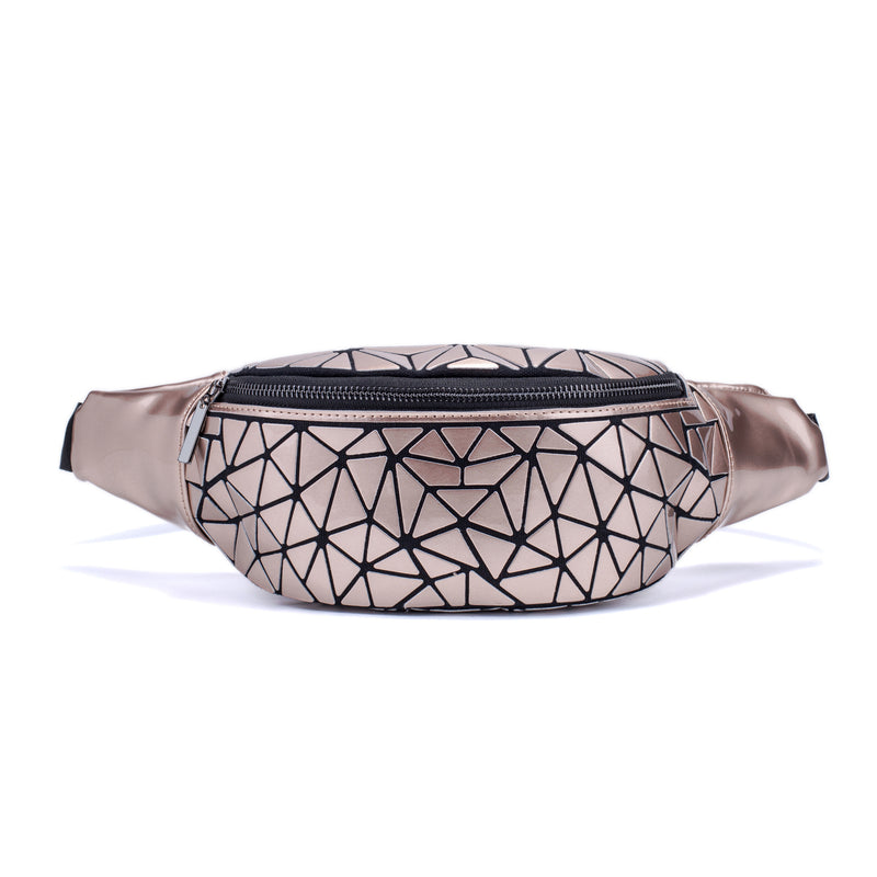 Fashion Waist Bags Women Waist Fanny Belt Light Bag Luxury Brand Geometry Waist Bag Chest Packs Mobile Phone Bag