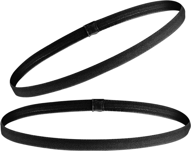 2 Pezzi Fascia per Capelli Uomo,Fascette per Capelli,Elastico Capelli Uomo,Fascia Capelli Sport,Fascia Capelli Calcio,Fascette per Capelli Uomo,Per Sport,Yoga,Fare Jogging,Calcio (Nero)