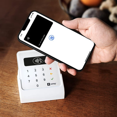 Lettore Di Carte  Air per Pagamenti Con Carta Di Debito, Credito, Apple Pay, Google Pay. Dispositivo Portatile Contactless - Avvicina Soltanto La Carta, Il Telefono O in Modalità Chip & Pin