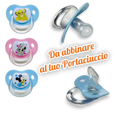 Catenella Portaciuccio Con Nome, Personalizzato I Ogni Sua Parte, Tante Clip Portaciuccio Da Poter Scegliere, Ottima Idea Regalo per Baby Shower. (Personalizzato)