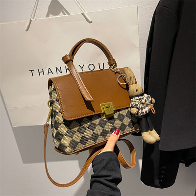 Black and White Contrast Color Trend Korean Female Bag