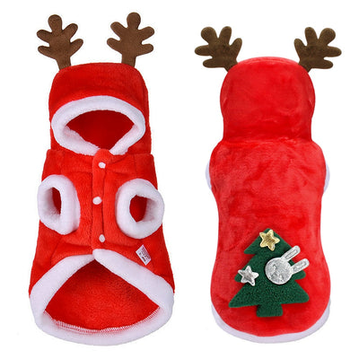 Christmas Dog Clothes Small Dogs Santa Costume