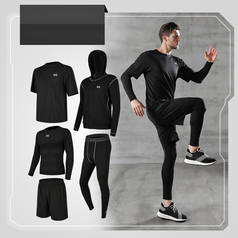 Running Quick-Drying Basketball Sports Suit Five-Piece Training Suit