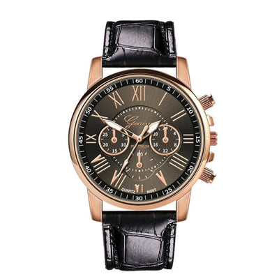 Tile Three-Eye Six-Pin Belt Watch Men'S Women'S Watch Quartz Watch