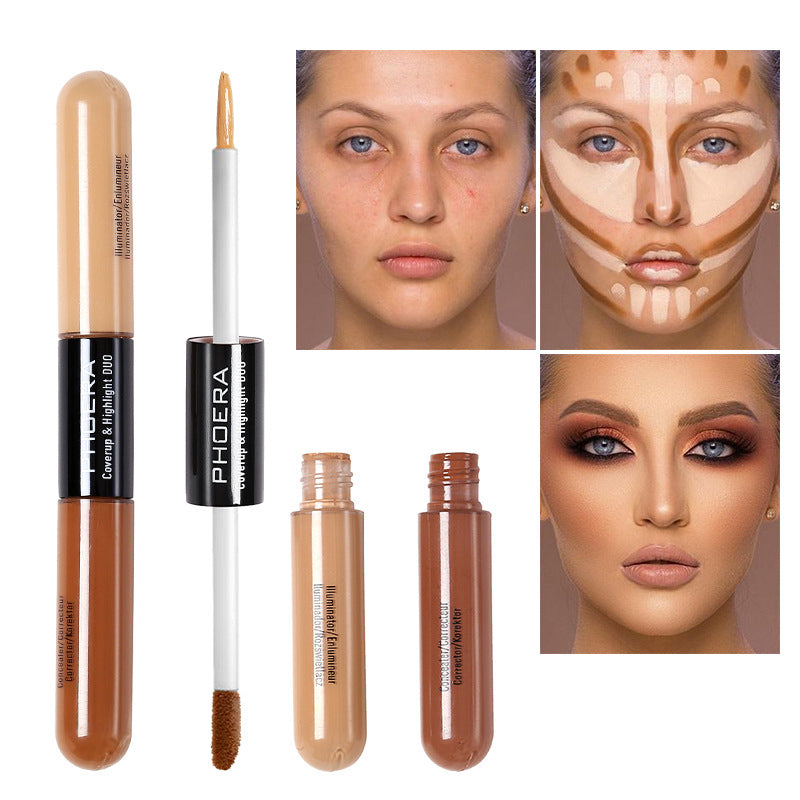 Eurobeauty Double Head Lightening Liquid Concealer Foundation