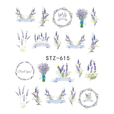 1Pcs Nail Sticker Butterfly Flower Water Transfer Decal Sliders for Nail Art Decoration Tattoo Manicure Wraps Tools Tip JISTZ508