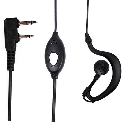 ® Baofeng Auricolare Cuffie Headset Earphone for Walkie Talkie Two Way Radio BF-888S / BF-777S / BF-666S / UV-5R / 5RA / 5RE, 2 Pack