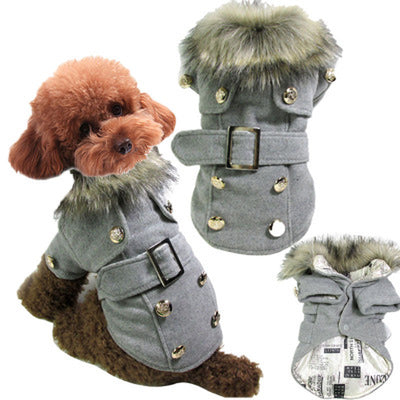 Dog Clothes Warm Cotton Pet Clothing