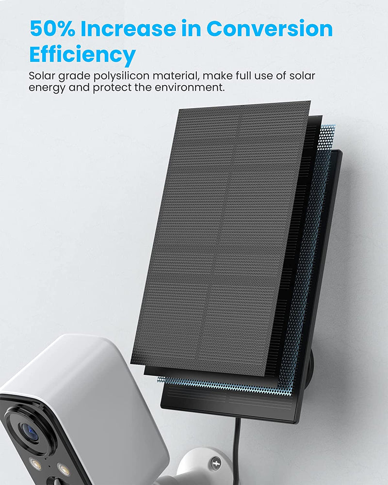 Telecamera Wi-Fi Esterno Senza Fili Solare,Videocamera Sorveglianza Con Visione Notturna a Colori,Rilevamento Umano Pir,Conversazione a 2 Vie,Impermeabile IP66
