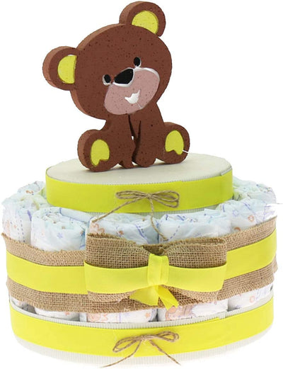 Idea Regalo Economico Neonati, Torta Pannolini Nascita O Baby Shower Bimbi (Torta Da 15 Pannolini)