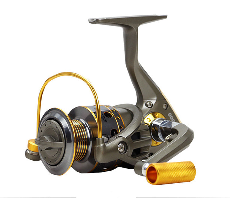 10-Axis Metal Head Reel Fishing Reel Metal Handle Fishing Tackle