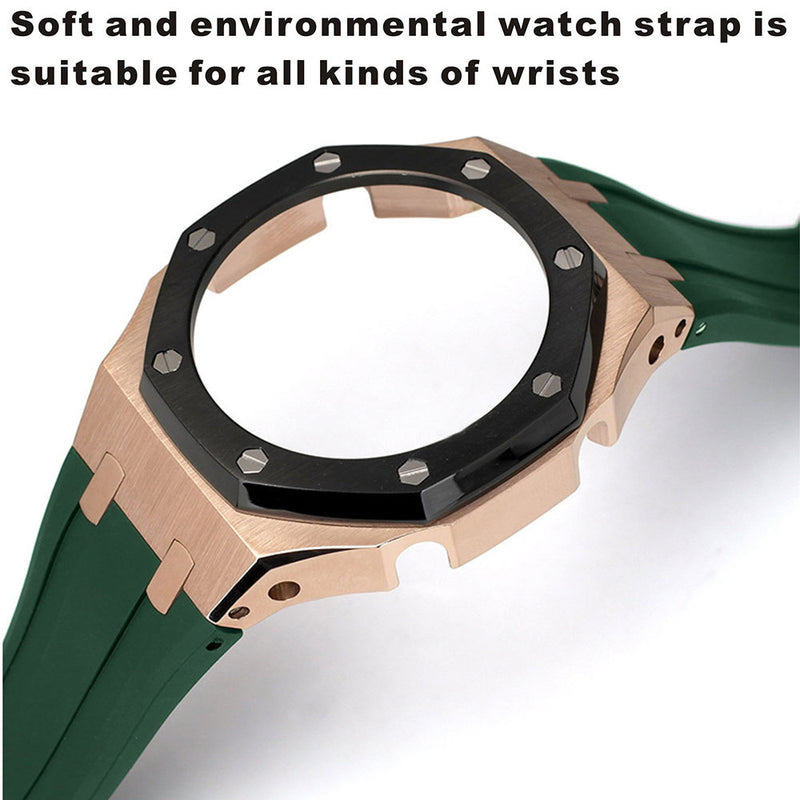 Tape Strap Metal Case Watch Accessories