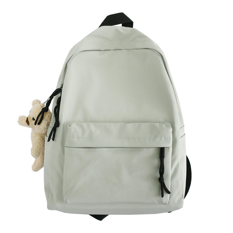 Mori Canvas Backpack Simple Style School Bag