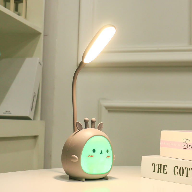 Cartoon Deer Cute Led Charging Eye Protection Student Bedroom Dormitory Folding Reading Lamp