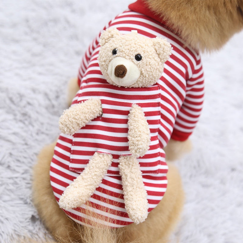 Cat Dog Pet Clothes for Small Dog Cute Sweater Spring Cat Cute Teddy Bear