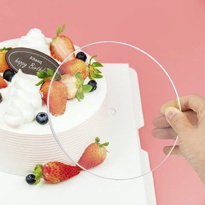 Round Cake Plate Acrylic Tool Set