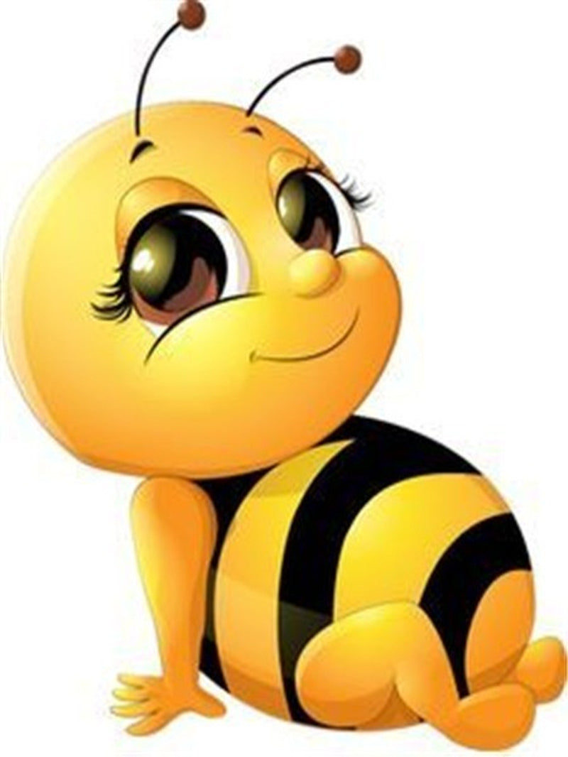 Cartoon Bee 5D Diamond Embroidery Full Square Circle